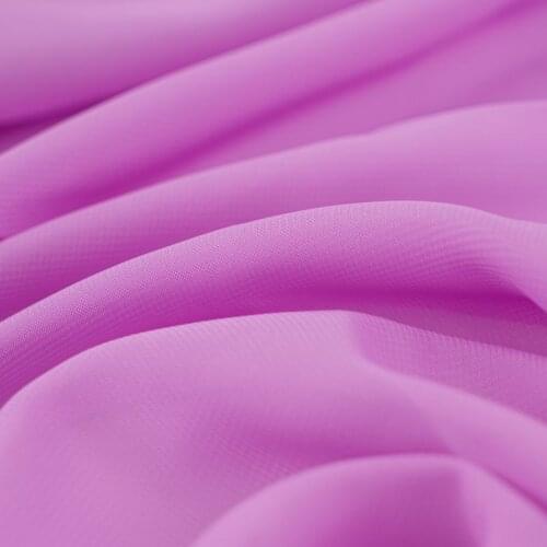 Thin Cheap Fabric 120D Solid Chiffon For Summer Dress And Scarf Can See Through Wedding Decoration TJ0201-1