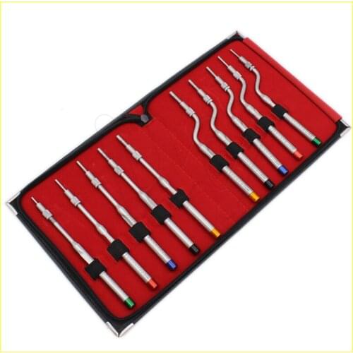 10PCS/set Good quality Maxillary sinus lifting device internal lifting tool implant bone extruder Concave head