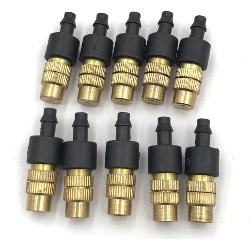 10pcs Garden Sprinkler Spray Nozzle Brass Misting Garden Hose Connector Sprayer Sprinkler Agricultural Irrigation Sprinkler