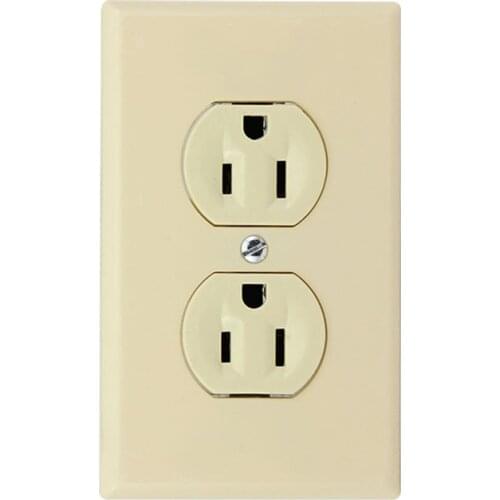 125V 15A 5-15R Double Socket Wall Socket American Standard Wall Electrical Outlet For Taiwan Central and South America