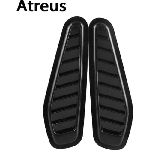 Atreus 2X Car hood fender side decorative carbon fiber sticker For Nissan qashqai Citroen c4 c5 c3 Chevrolet cruze aveo Peugeot
