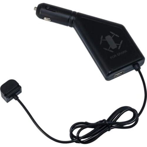 2 in 1 Car Charger for DJI Spark Battery Charging Hub and Remote Control for DJI Spark Drone Accessories