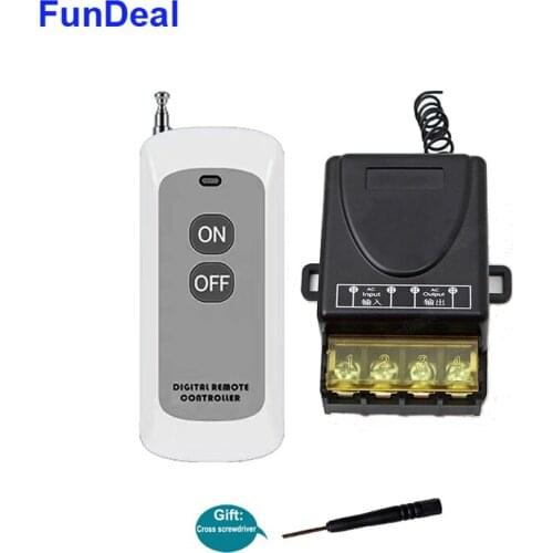 433MHz Universal Wireless RF Remote Control 220V 250V 30A 1CH Relay Receiver For Remote Control Switch Of Motor And Water Pump