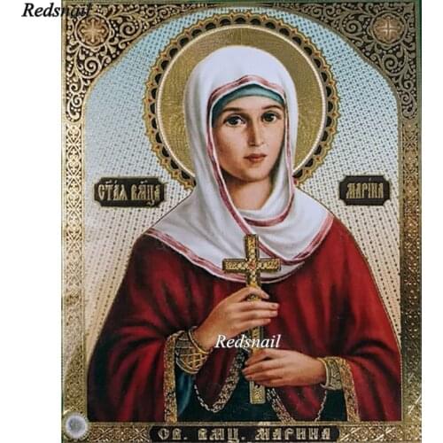 5D round square diamond embroidery Holy Marina Diy full sets diamond painting mosaic religion pictures rhinestones icon YY2383