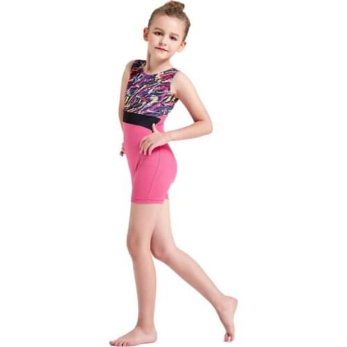 Kids Dance Leotard Sleeveless Ballet Dance Exercise Clothes Spandex Unitard Slim Biketard Catsuit Gymnastics High Quality Suit