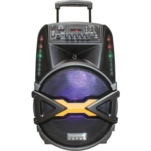 Fashion Outdoor Speaker 160W Subwoofer 12''Bass Bluetooth Speaker with Colorful Light Stereo Portable Super Big Louderspeaker