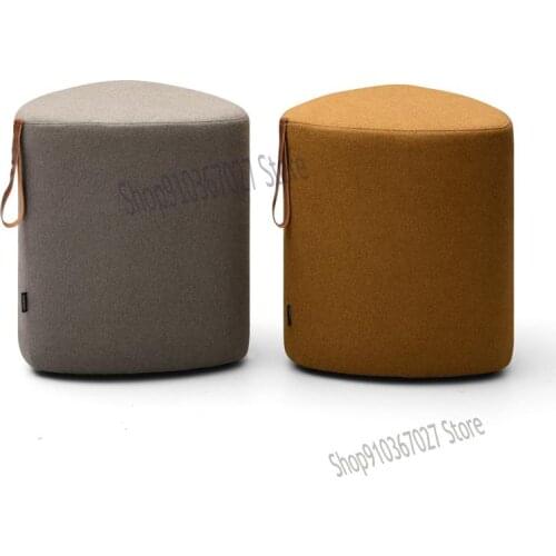 Designer Furniture Nordic Fabric Hand-held Sofa Pier Low Stool Simple Creative Triangle Stool Small Pier