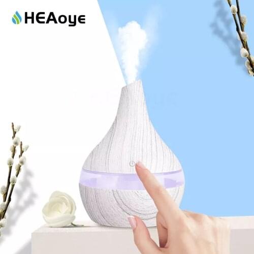 Electric Air Humidifier Ultrasonic Wood Grain Humidificador Diffuser Essential Aroma Oils Aromatherapy Diffuser Mini Mist Maker