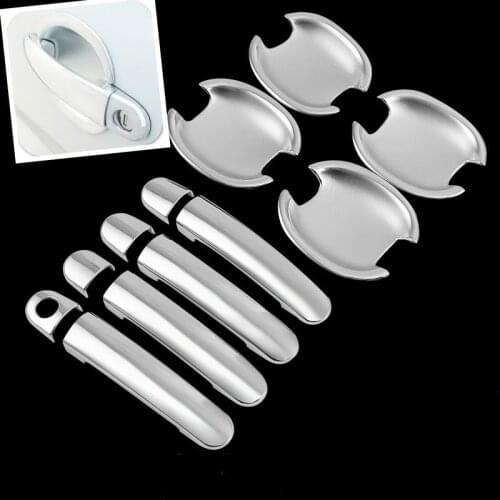 FUNDUOO For VW Passat B5 B5.5 1998 1999 2000 2001 2002 - 2005 VW Polo 2003 - 2009 New Chrome Door Handle + Cup Bowl Cover trim