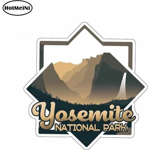 HotMeiNi 13cm x 12.8cm Funny Auto Car Stickers for Yosemite National Park Creative Laptop Car Door Decals Car Accessories