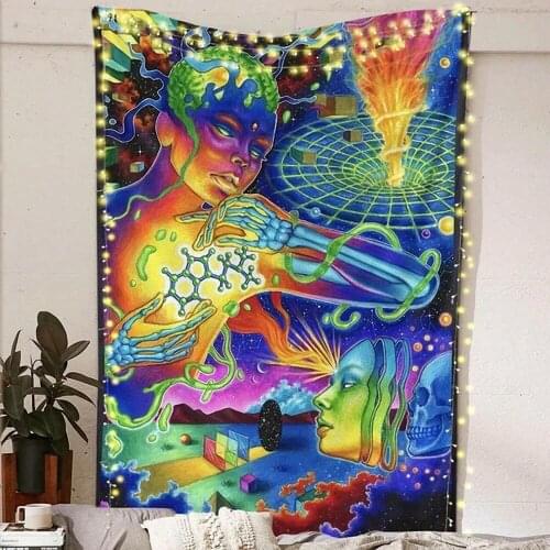 The Source Yoga Indian Mandala Tapestry Wall Hanging Bohemian Gypsy Psychedelic Tapiz Witchcraft Tapestry