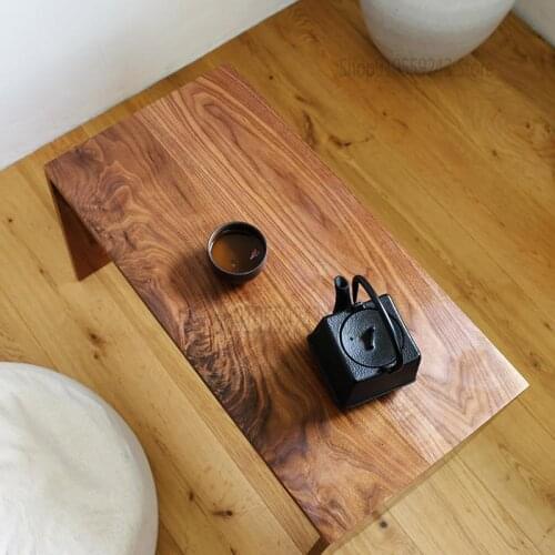 Solid Wood Coffee Table Japanese Style Simple Sofa Side Table Table Changing Shoes Stool Bay Window Small Table Multifunctional
