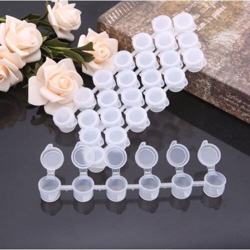 AMTMBS 2/3/5 ml Empty Oil Painting Box Mini Palette Draw Pigment Pots Portable Storage Plastic Empty Box Sealing Container