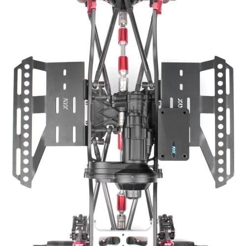 Metal Side Pedal with receiver box for AXIAL SCX10 ll 90046 90047 rc car parts