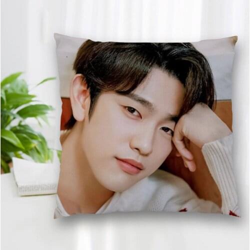 Cushion Park JinYoung Singer Anime Pattern Cover Throw Pillow Case Cushion For Sofa/Home/Car Decor Zipper Custom PillowCase