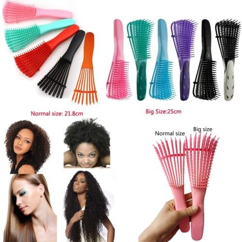 Dropshipping Detangler Hair Brushes Octopus Type Comb Anti-Tie Knot For 4c Curly Wave Detangling Scalp Massage Hairbrush