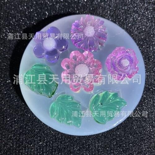 A Variety of Flower Leaves Silicone Mould Pendulum Accessories Decoration 16736