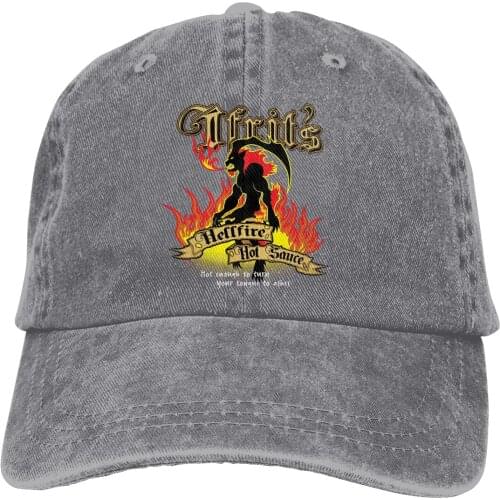 Adjustable Solid Color Baseball Cap Ifrits Hellfire Hot Sauce Washed Cotton Fire Force Tamaki Manga Anime Sports Woman Hat