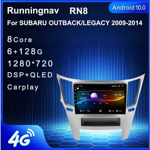 Runningnav Android 10/9/8 For SUBARU OUTBACK / LEGACY 2010 - Car Radio Automotivo Multimedia Player Navigation GPS
