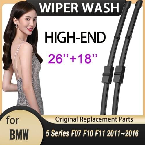 Car Wiper Blade for BMW 5 Series F07 F10 F11 2011~2016 520i 523i 528i 530i 535i 550i 518d 520d Windshield Wipers Car Accessories