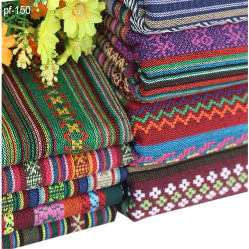 50cm*150cm textile for patchwork sofas materials cloth bag fabric tissu diy ethnic curtain cotton linen fabrics