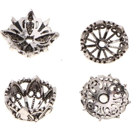 2 x Flower Bead Caps&Spacer Bead 4 Styles Earrings Making Accessory Finding