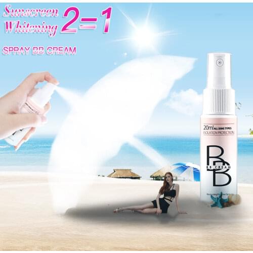 2019 Hot Sale Spray BB Cream Whitening Moisturizing Long Lasting Waterproof Perfect Cover Sunscreen Makeup Beauty
