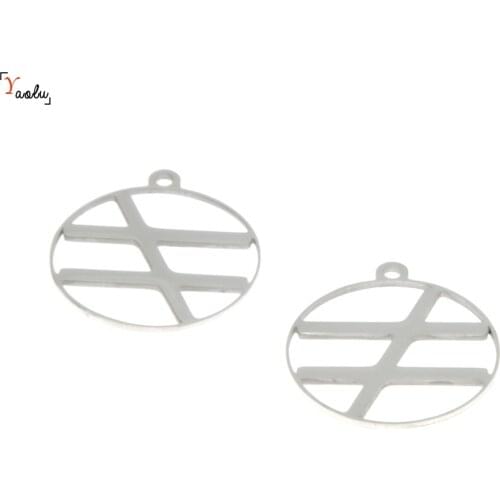 5pcs/lot Not Equal Symbol charm Math Not Equal Emblem Amulet Talisman Stainless steel pendant 25mm