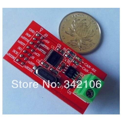Free Shipping!!! CAN bus / can communication module / CAN transceiver / MCP2515CAN (send videos)