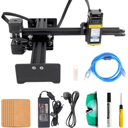 10W Desktop Single Arm Engraver Portable DIY Engraving Carving Machine Mini Carver Light Engraving Machine Cutting Plotter