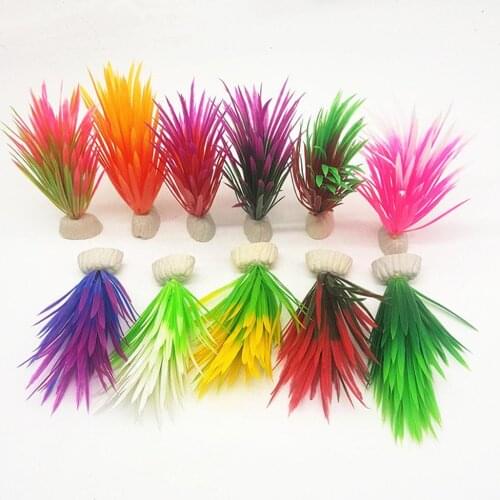 13cm Artificial Aquaticse Plant Narcissus Water Grass Fish Tank Aquarium Ornament