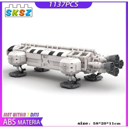 Star MOC Building Blocks simulation technical Space Ship Model 1999 Eagle Diy Toy Bricks Educational Toys for Kids Xmas Gifts