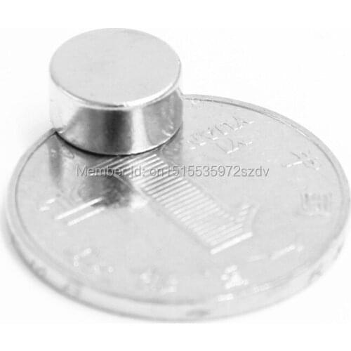 100pcs Strong Round Dia 10mm x 5mm N35 Rare Earth Neodymium Magnet Art Craft Fridge 10x5mm