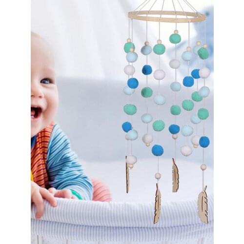 Baby Crib Mobile Hanging Pendant Wind Chime Wall Decoration Baby Rattles Crib Mobiles Toy Bed Bell Toddler Rattles Toys