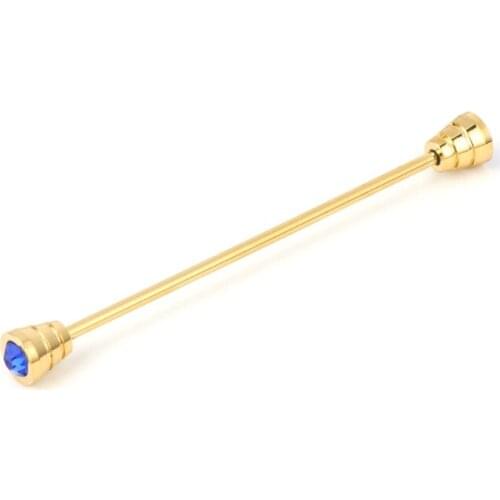 Mens Shirt Collar Pin Necktie Tie Clip Clasp Brooch Bar Barbell Lapel Stick New C1FE