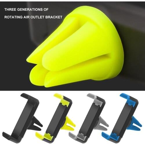 New Car Phone Holder Car Air Outlet Mobile Phone Holder Air Conditioning Mouth Mount Stand 360 Rotation Phone Fixed Bracket