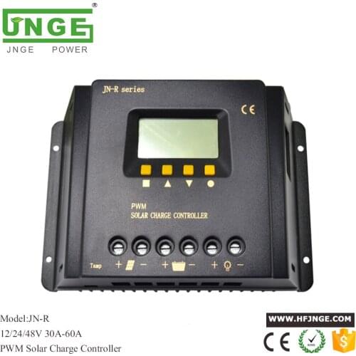 JNGE Brand PWM Panel Battery Charge Controller 12/24v auto Home Solar System Charge Controller 5v USB Solar Regulator