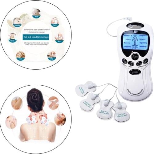 Electrical Shock Pads Breast Nipple Massager BDSM Stimulation Full Body Relax Muscle Massager Paste Pulse Therapy Sex Toys