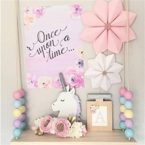 Rack Christmas Rainbow Board wood Wall clothing Hat Hanging hanger beads Model Child room decoration Home craft DIY INS