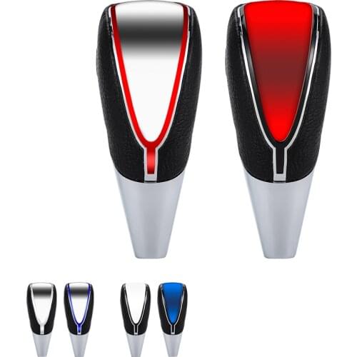 110mm Touch Activated Ultra Blue Red LED Light Illuminated Shift Knob Fits for Manual Gear Universal Shifter-Make