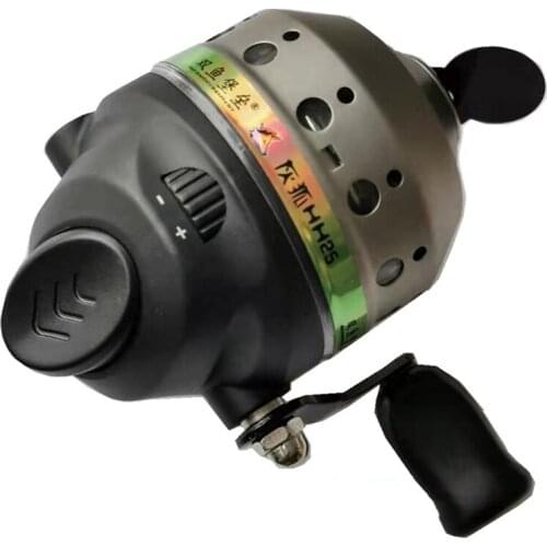 Grey Fox HH25 Metal Shooting Fish Fishing Wheel Inside Line Closed Road Sub-wheel With Line Fishing Line Wheel