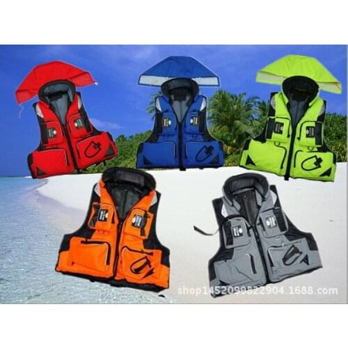 Protackle Sea Fishing Life Jacket Rock Fishing Suit Floating Material Fishing Life Jacket Collar Hat Removable