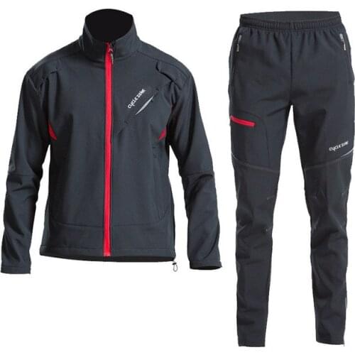 Mens windbreaker winter Cycling Jacket Mountain Bike Windproof Cycling Jacket Winter rain jacket set regenjacke reflectante