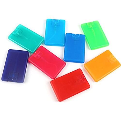 1Pc 20ml Portable Plastic Perfume Spray Bottle Moisturizing Water Box Card Type Perfume Spray Bottle Perfume Refillable Bottle