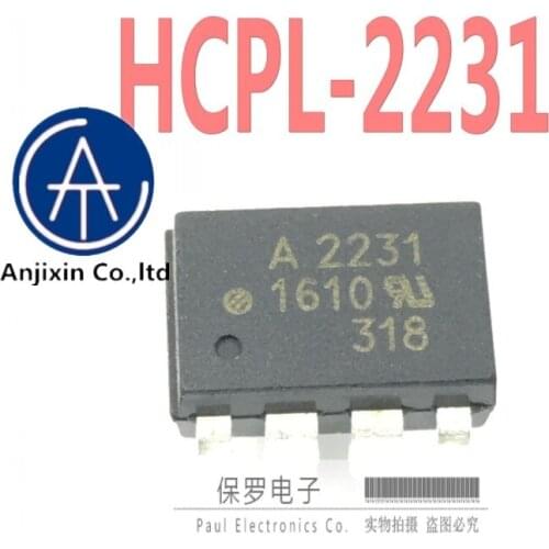 10pcs 100% orginal and new optocoupler optoisolator HCPL-2231 A2231 DIP-8 spot in stock