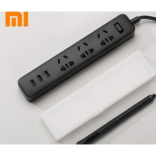 100% original Xiaomi 3USB Smart Power Socket 1.87M Portable MI Electrical Sockets Multifunctional Home Electronics drop shipping