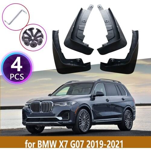 4 PCS Front Rear Car Mudguards For BMW X7 G07 2019 2020 2021 Cladding Splash Mud Flaps Flap Guards Guard Mudflap Car Accessories