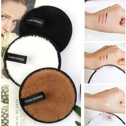 4pcs Make up Remover Promotes Healthy Skin Microfiber Cloth Pads Remover Towel Face Cleansing Makeup Lazy Cleansing Powder Puff