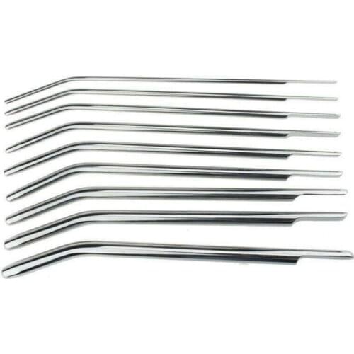 9PCS/lot 260mm Metal Penis Plug Stainless Steel Urethral Catheter Urethra Stimulation Dilation Sounding Sex Toy Male Masturbator