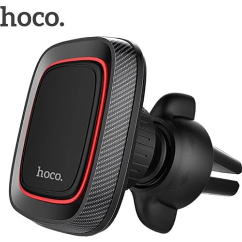 Hoco Magnetic Phone Car Holder For iPhone 12 11 XS Air Vent Mount Stand For Samsung A51 A71 S20 GPS Bracket in Car Phone Holder
